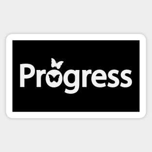 Progress typographic design Sticker